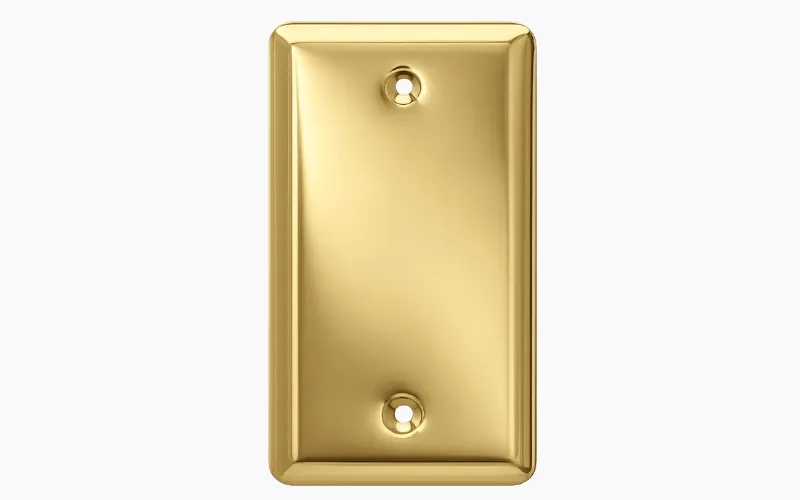 brass electric socket back plate