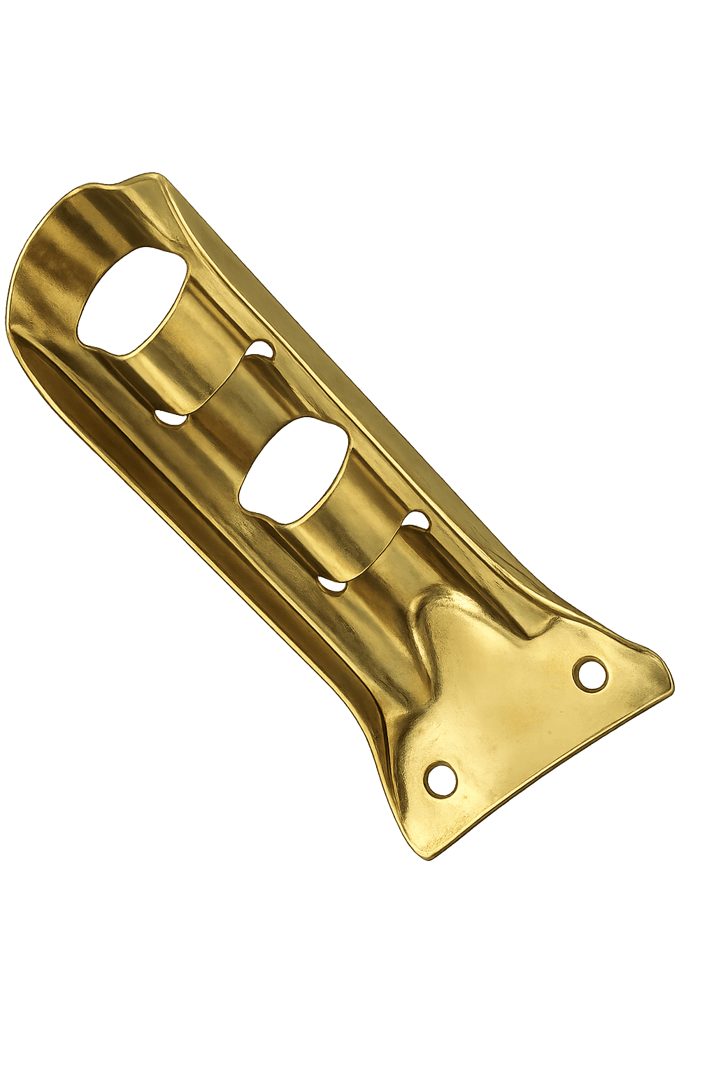 brass-plated pilaster shelf strip
